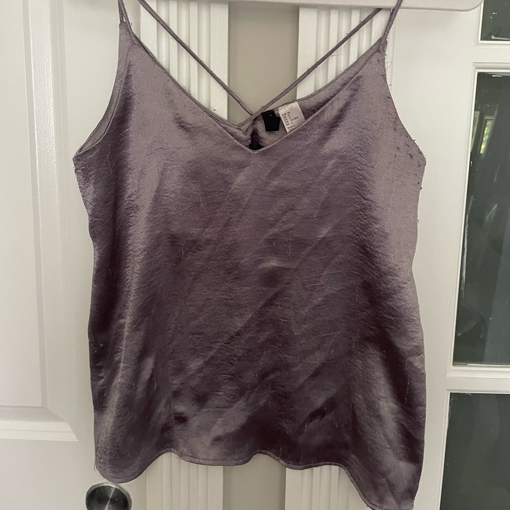 Go to club top - super pretty satiny purple finish